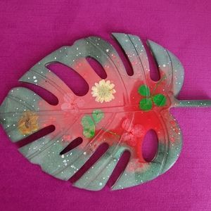 Large unique handmade leaf
